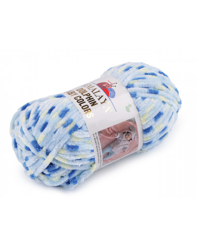 Fir de tricotat plușat Dolphin Baby Colors 100 g | Mimib