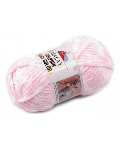 Fir de tricotat plușat Dolphin Baby Colors 100 g | Mimib