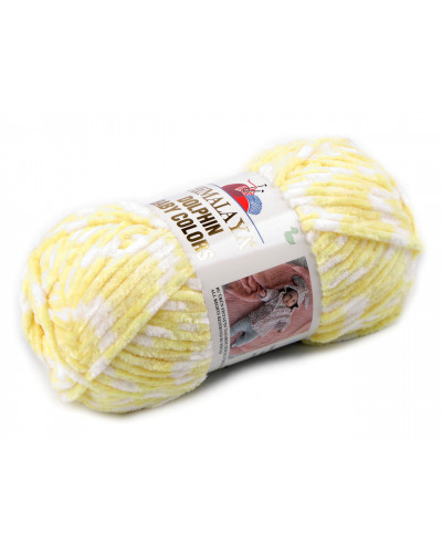 Fir de tricotat plușat Dolphin Baby Colors 100 g | Mimib