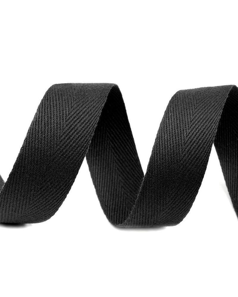 Bandă din bumbac Herringbone, lățime 25 mm | Mimib Bandă din bumbac Herringbone, lățime 25 mm | Mimib