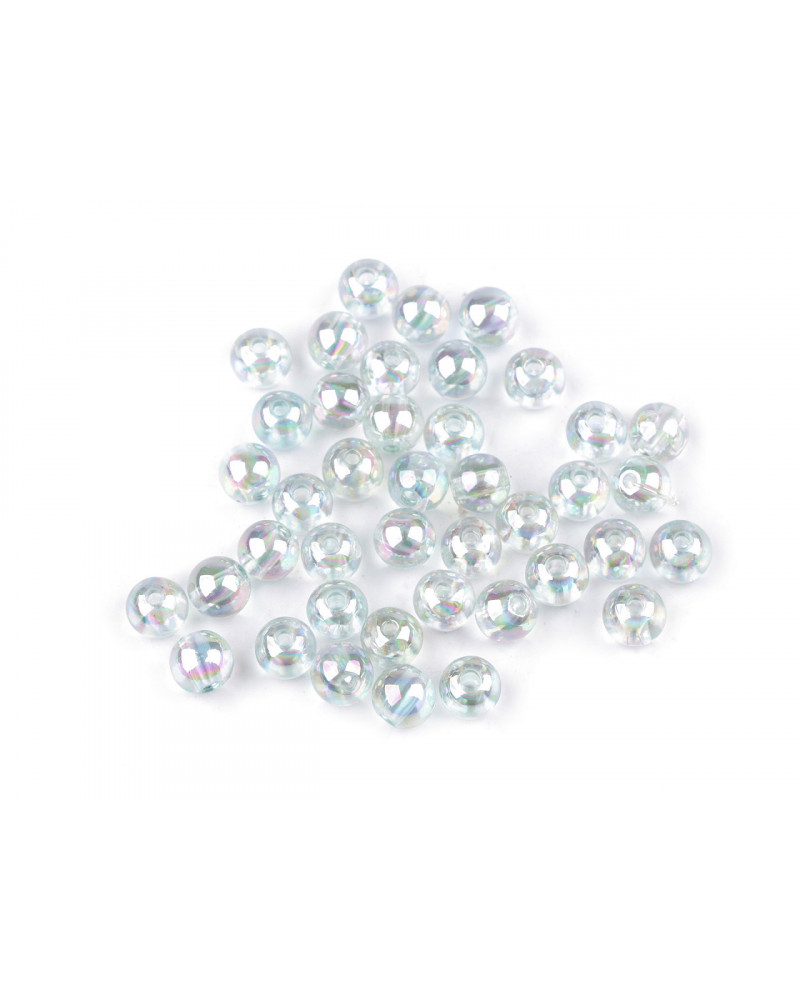 Mărgele din plastic curcubeu Ø8 mm | Mimib Mărgele din plastic curcubeu Ø8 mm | Mimib