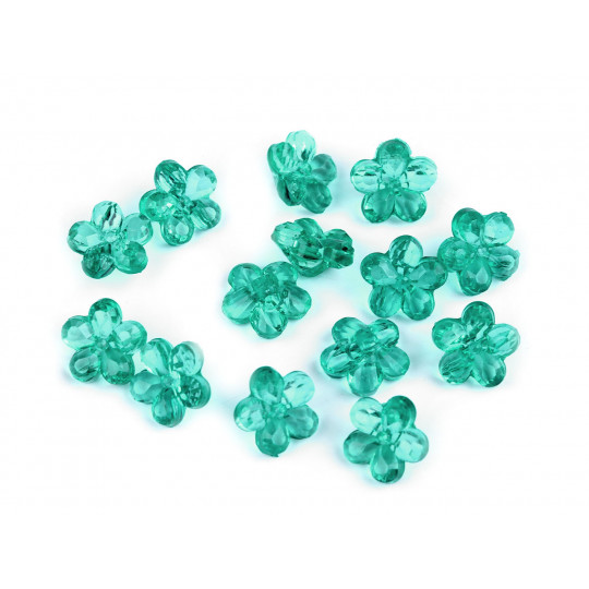 Nasturi din plastic / margele floare Ø12 mm | Mimib