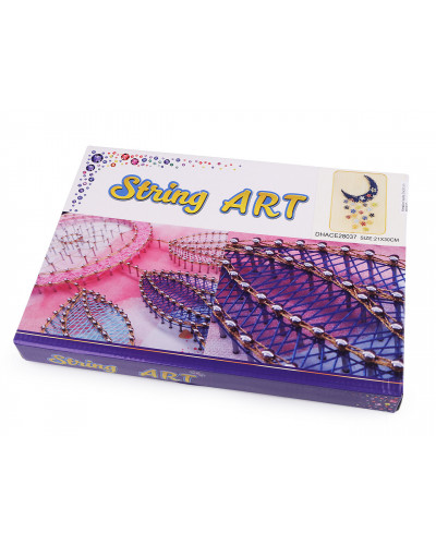 Set creativ String Art - creații cu șnururi  21x30 cm | Mimib