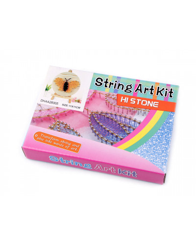 Set creativ String Art - creații cu șnururi | Mimib