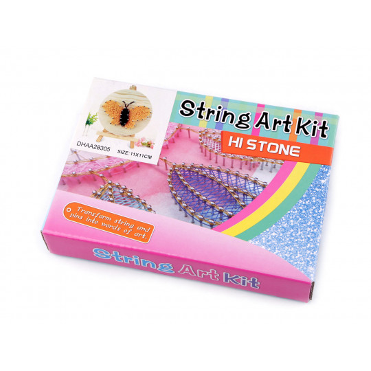 Set creativ String Art - creații cu șnururi | Mimib