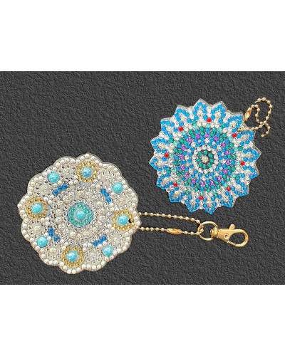 Set creativ pictura cu diamante, pandantive mandala | Mimib