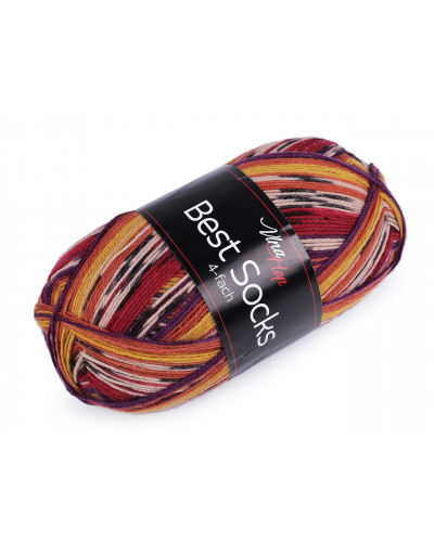 Fire de tricotat Best Socks auto-modelare 100 g | Mimib