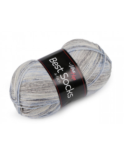 Fire de tricotat Best Socks auto-modelare 100 g | Mimib