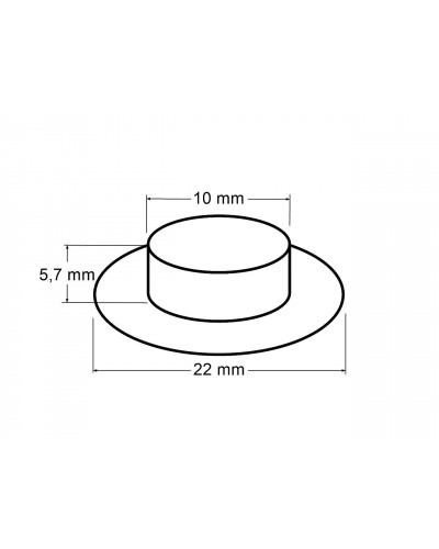 Ocheti metalici cu strasuri  interior Ø10 mm / exterior Ø22 | Mimib