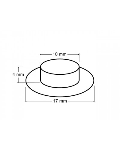 Ocheti cu strasuri Ø10 mm interior / Ø17 mm exterior | Mimib