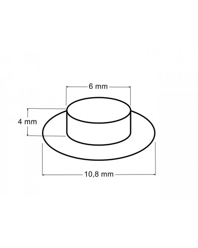 Ocheți design interior Ø6 mm / Ø10,8 mm exterior cu grilă | Mimib