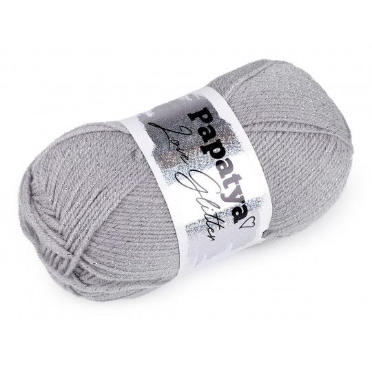 Fire de tricotat Papatya Love Glitter 100 g | Mimib