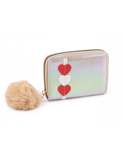 Portofel cu pompon 9x13 cm | Mimib