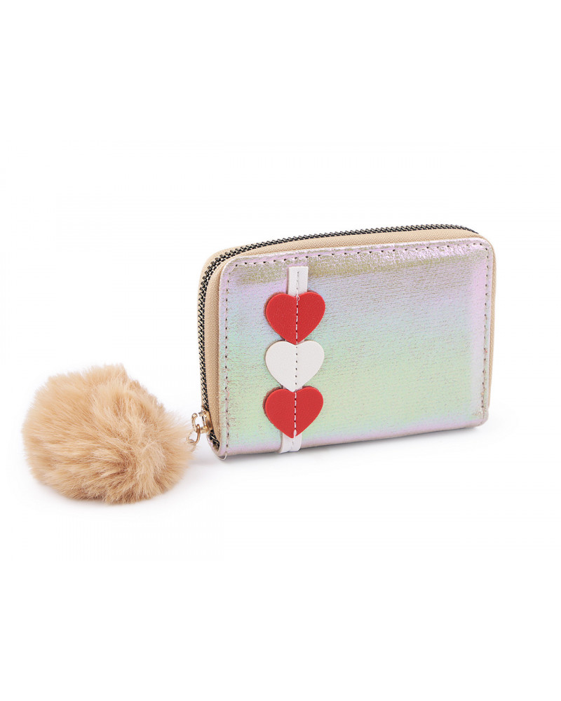 Portofel cu pompon 9x13 cm | Mimib