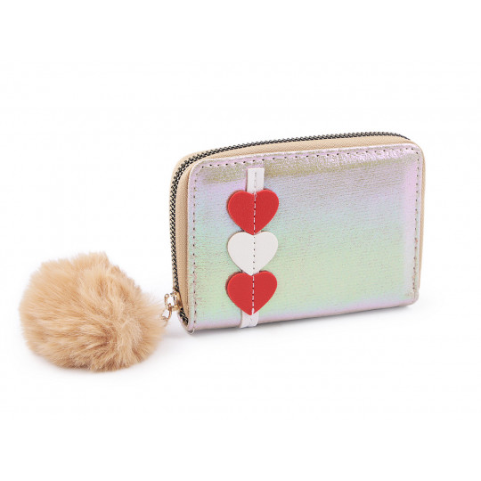 Portofel cu pompon 9x13 cm | Mimib