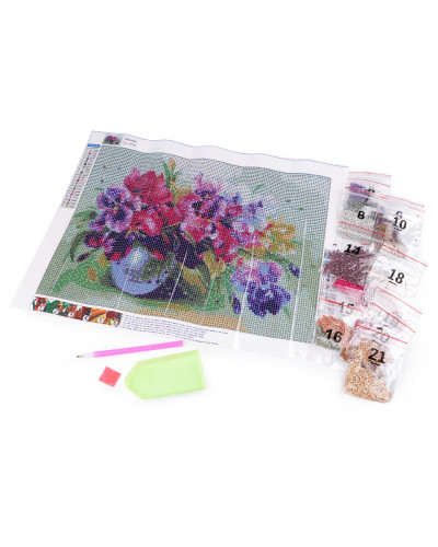 Pictura cu diamante, set creativ 30x40 cm | Mimib