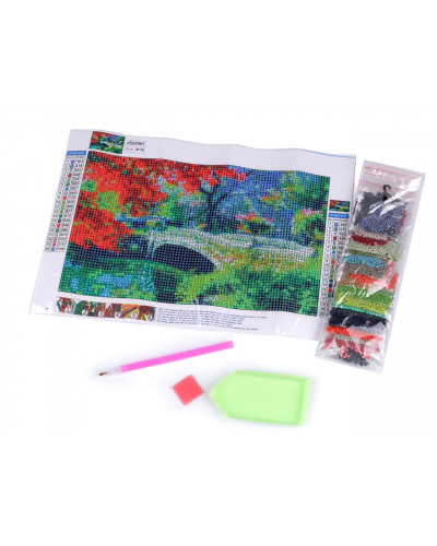 Pictura cu diamante, set creativ  20x30 cm | Mimib