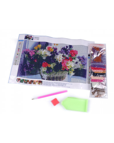 Pictura cu diamante, set creativ  20x30 cm | Mimib