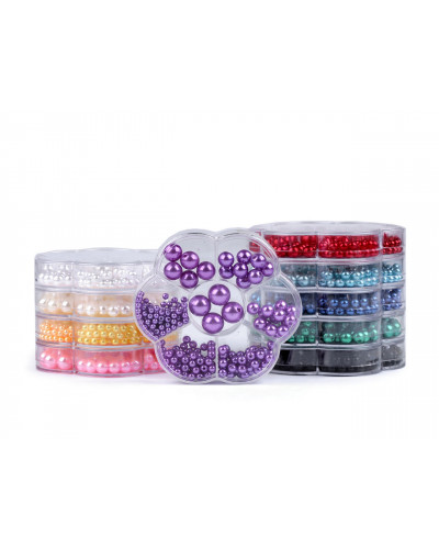 Set de perle din plastic in cutie | Mimib