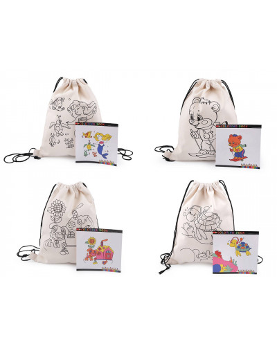 Sac din bumbac copii 27x35 cm | Mimib