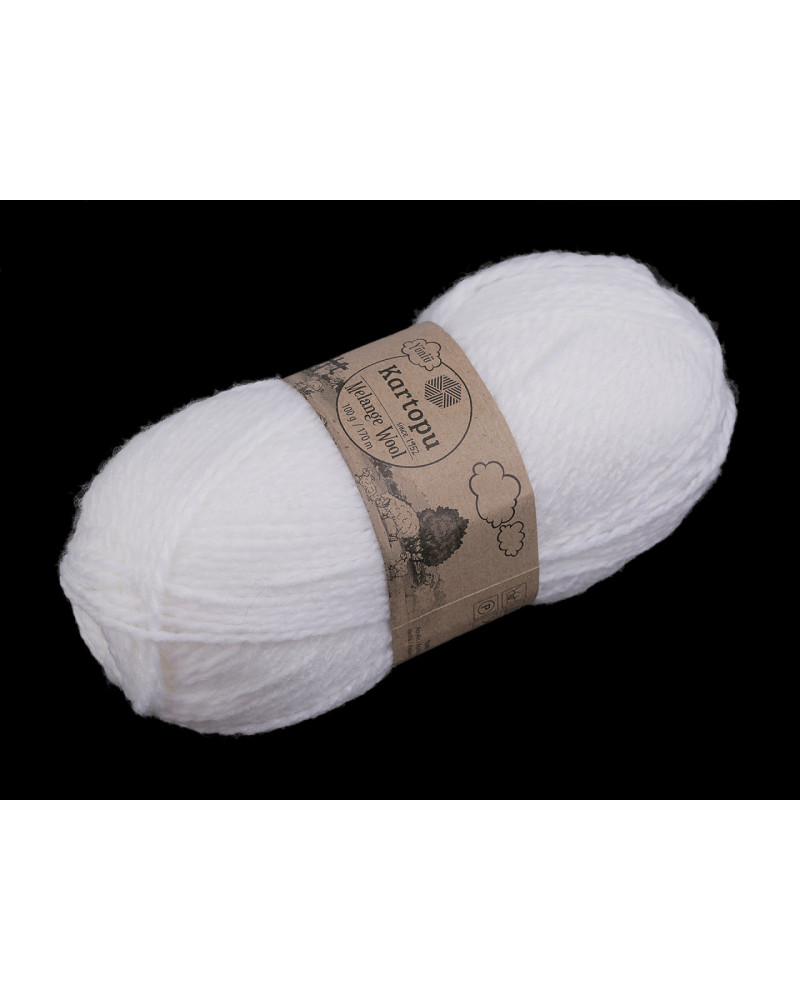 Fire de tricotat Melange Wool 100 g | Mimib