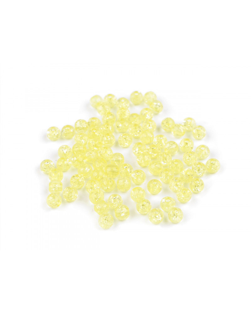 Mărgele de plastic Cracked Ø6 mm | Mimib