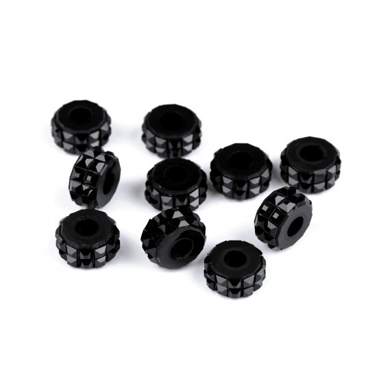 Mărgele din plastic cu orificiu mare 7x14 mm | Mimib