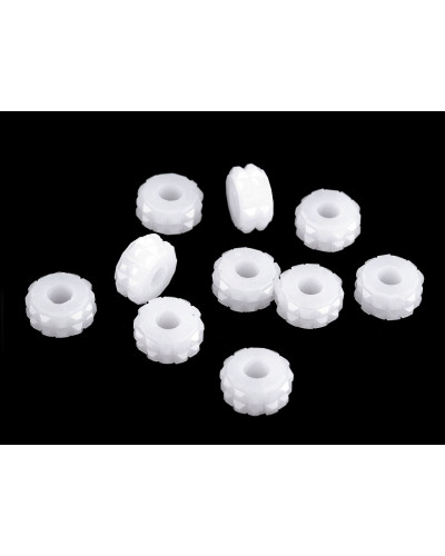 Mărgele din plastic cu orificiu mare 7x14 mm | Mimib