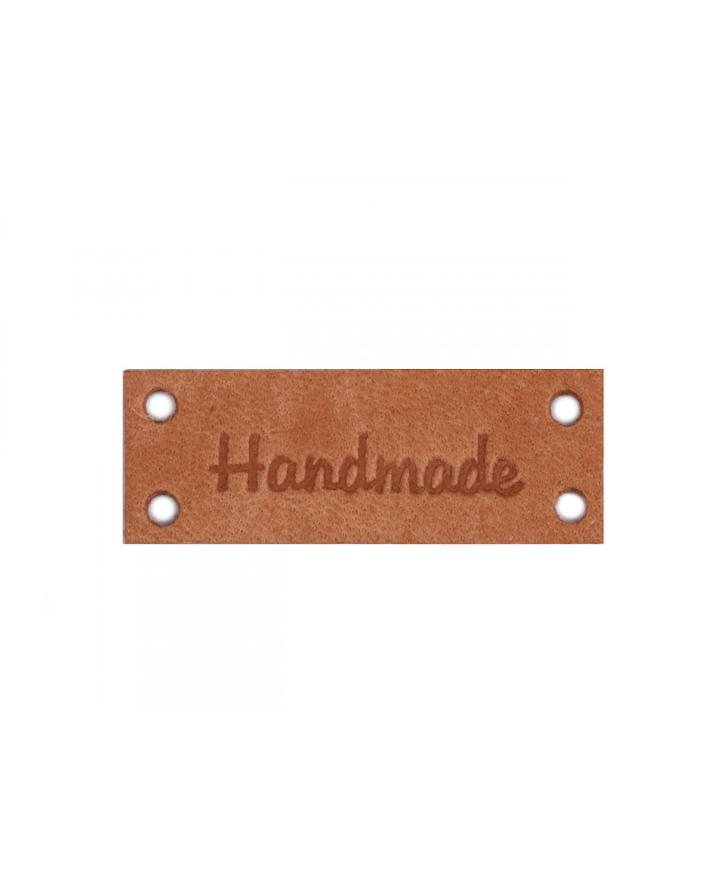 Eticheta din piele Handmade, With love 16x44 mm | Mimib Eticheta din piele Handmade, With love 16x44 mm | Mimib