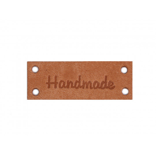 Eticheta din piele Handmade, With love 16x44 mm | Mimib Eticheta din piele Handmade, With love 16x44 mm | Mimib