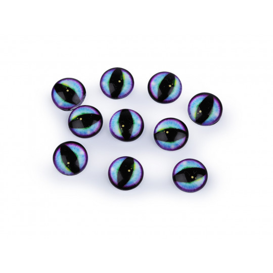 Ochi de sticla pentru lipire pisica, dragon Ø10 si 12 mm | Mimib