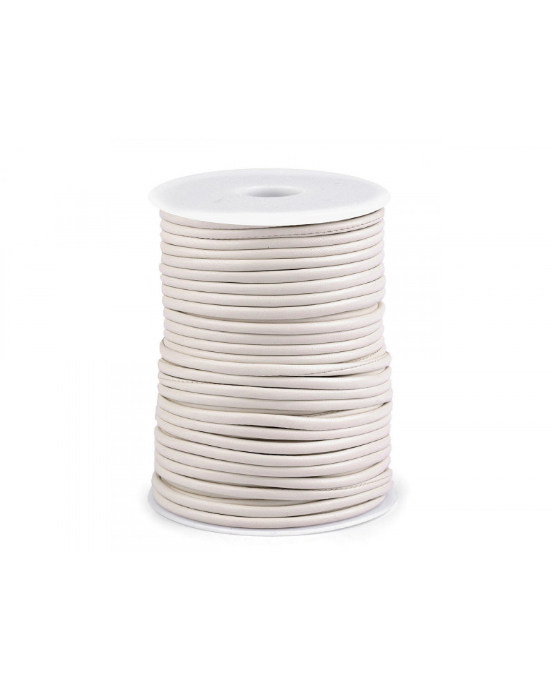 Snur din piele ecologica cu miez Ø3 mm | Mimib Snur din piele ecologica cu miez Ø3 mm | Mimib