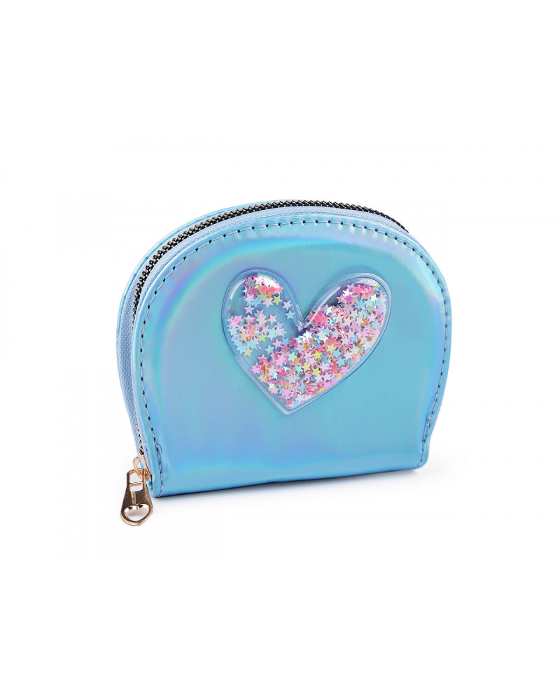 Portofel fetita inima cu paiete 10,5x13 cm | Mimib Portofel fetita inima cu paiete 10,5x13 cm | Mimib
