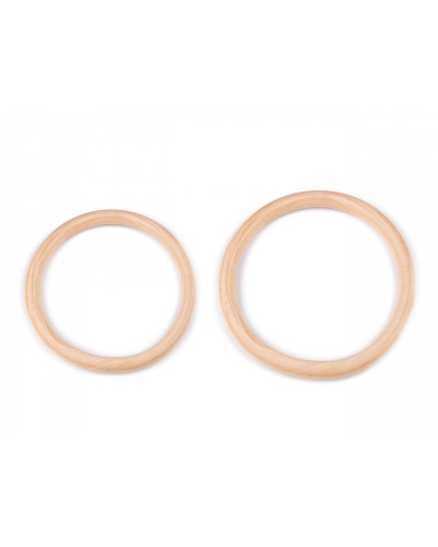 Inele de lemn / macrame, mânere genți | Mimib