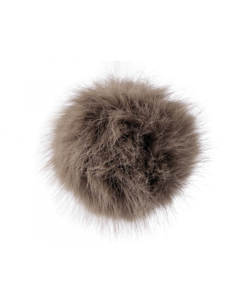 Pompon din blană cu buclă Ø11 cm | Mimib Pompon din blană cu buclă Ø11 cm | Mimib