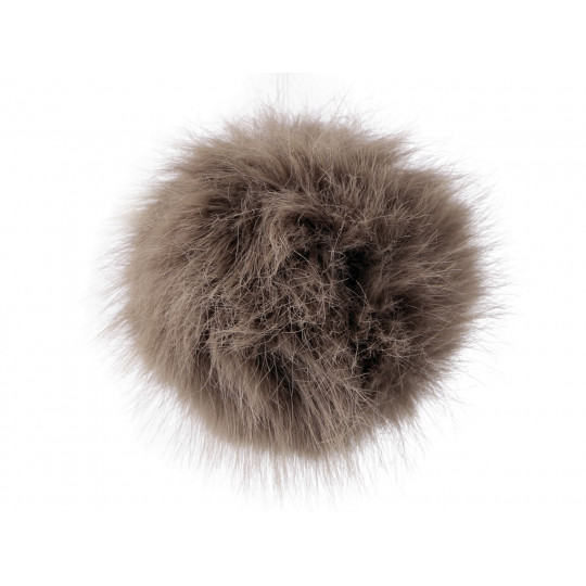 Pompon din blană cu buclă Ø11 cm | Mimib