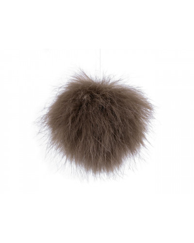 Pompon din blană cu buclă Ø8 cm | Mimib