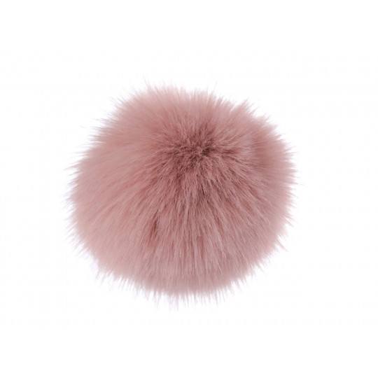 Pompon din blană cu buclă Ø14 cm | Mimib