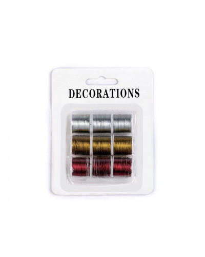 Sârmă decorativă Ø0,3 mm set de 9 buc | Mimib