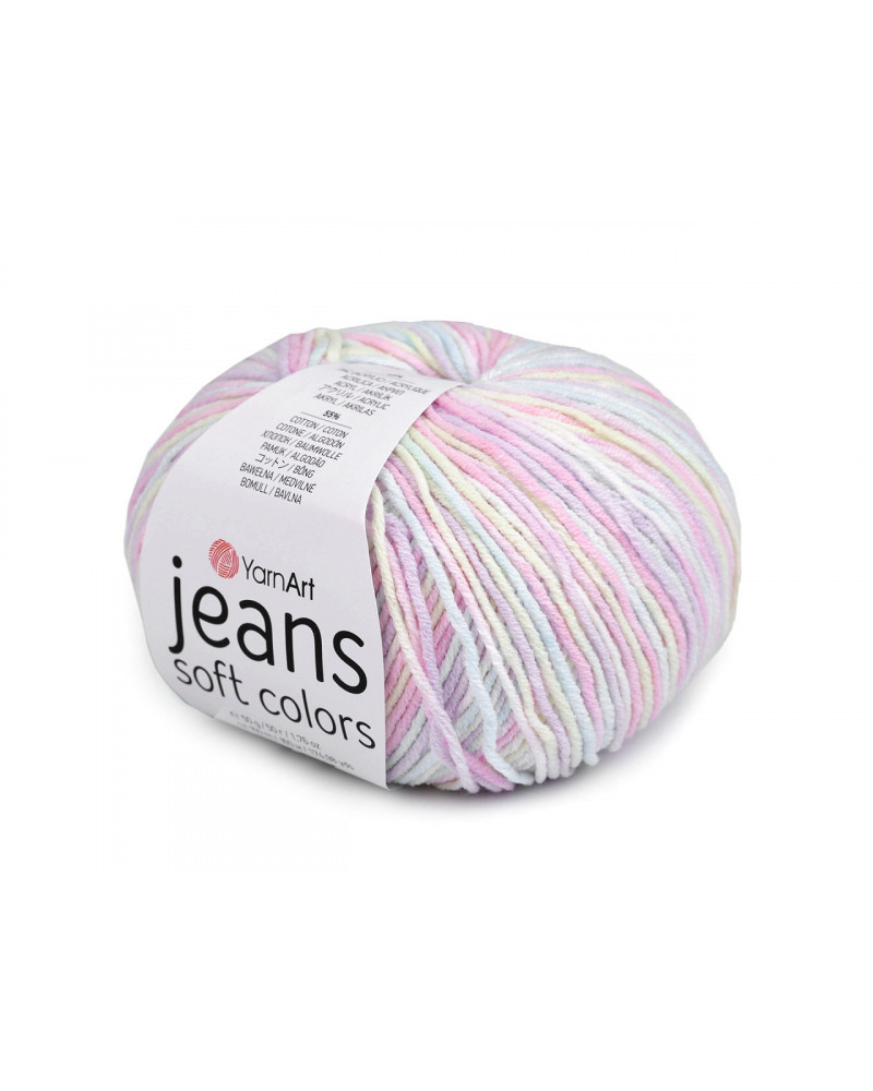 Fire de tricotat Jeans Soft Color 50 g | Mimib