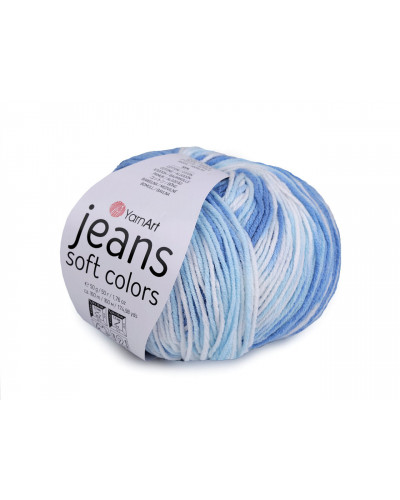 Fire de tricotat Jeans Soft Color 50 g | Mimib