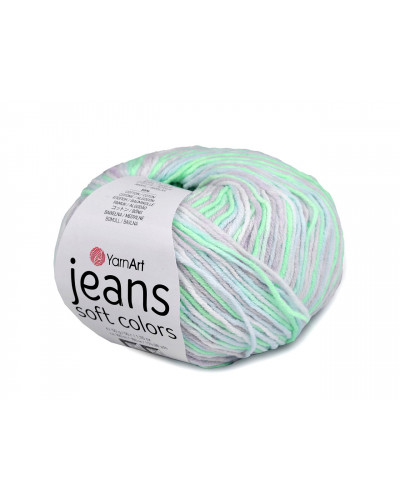 Fire de tricotat Jeans Soft Color 50 g | Mimib