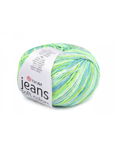 Fire de tricotat Jeans Soft Color 50 g | Mimib