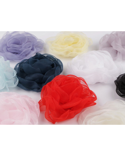 Floare de trandafir din organza Ø8 cm | Mimib