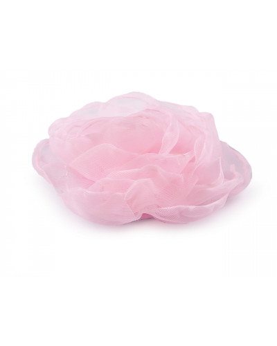 Floare de trandafir din organza Ø8 cm | Mimib