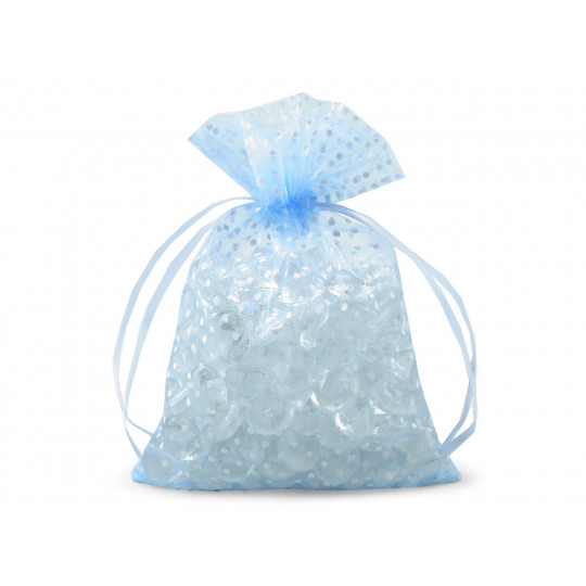 Săculeț organza cu buline, 13x18 cm | Mimib
