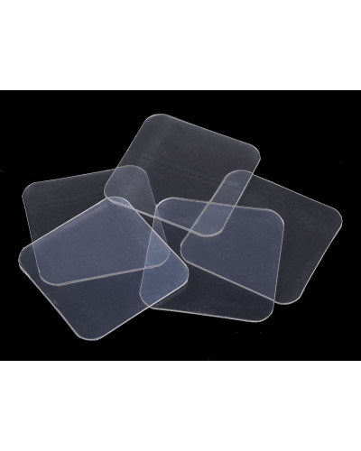 Autocolant față-verso nano transparent 5,8x5,8 cm | Mimib