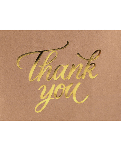 Punga de hartie cadou Thank you 16x22 cm | Mimib