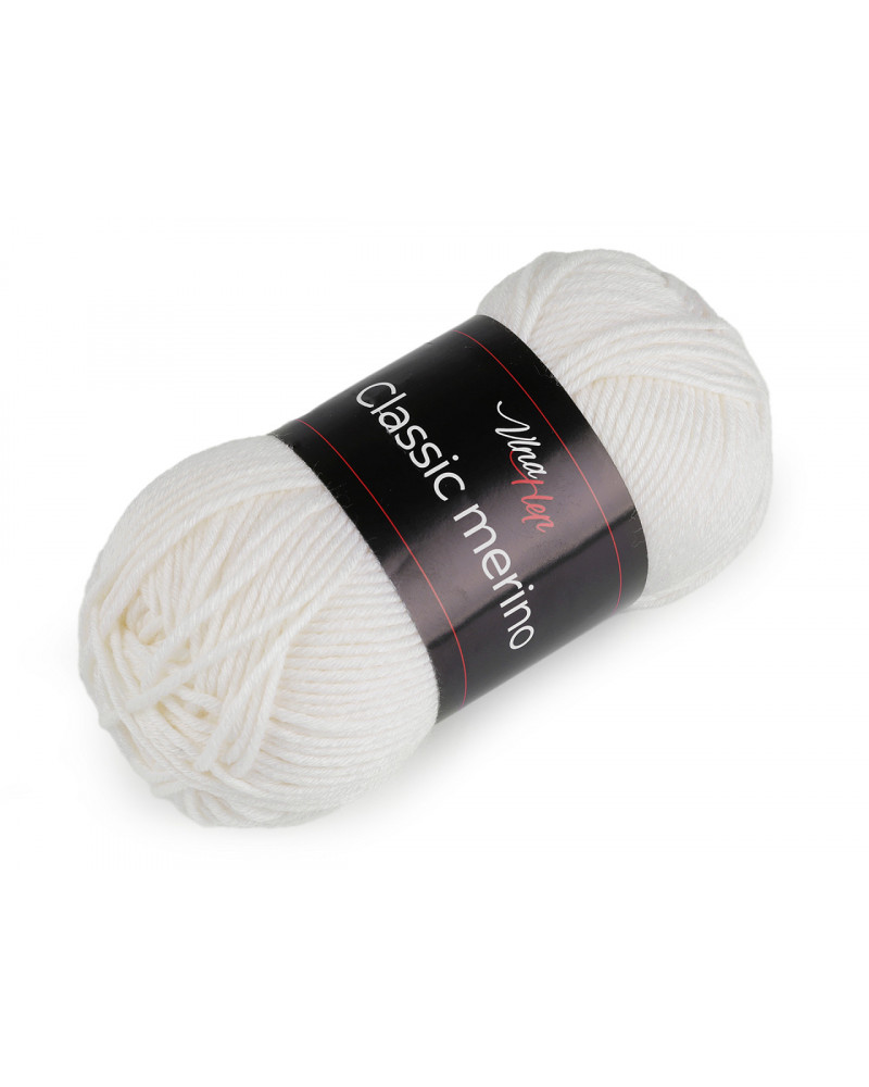 Fire de tricotat clasică Merino 50 g | Mimib