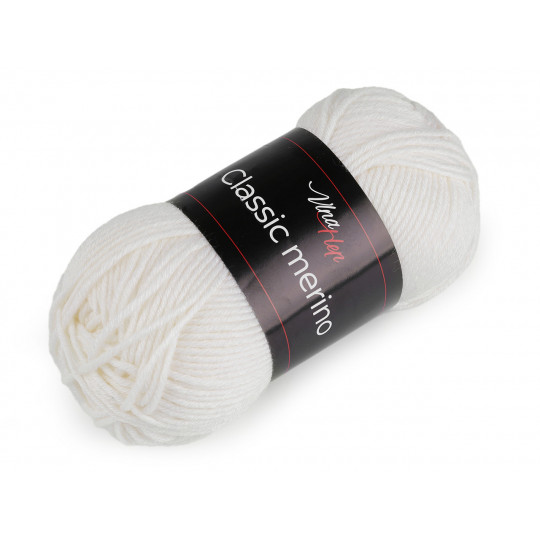 Fire de tricotat clasică Merino 50 g | Mimib